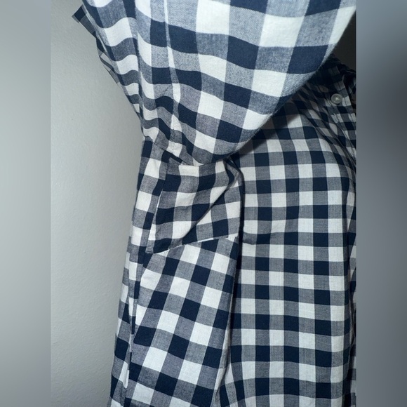 J.CREW Classic NAVY and White Checkered Women’s Shirt Size Small - Picture 4 of 10